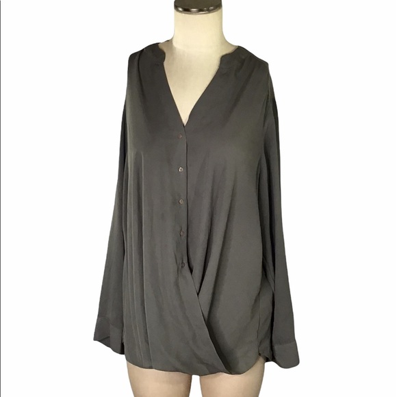 London Times Wrap Top, Sz 1X, EUC - Picture 1 of 4
